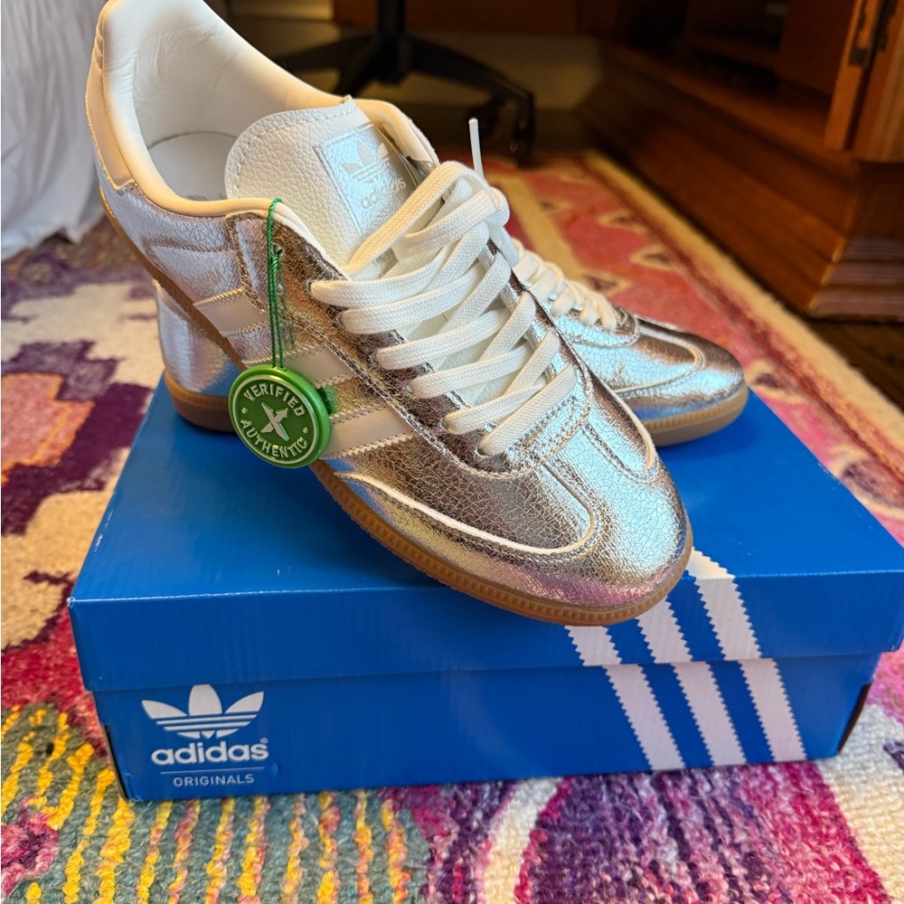 adidas Women's Silver Sneakers